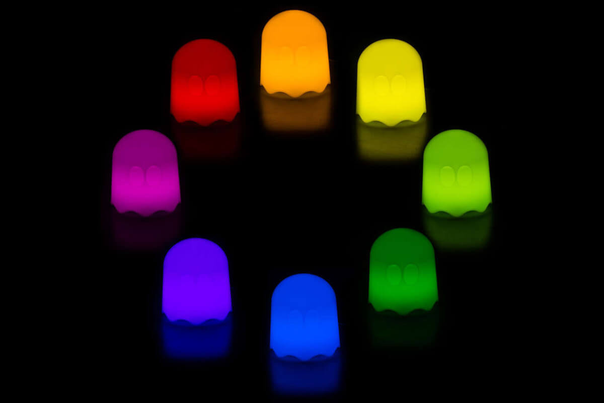 Pac-Man-Lampe-verschiedene-Farben